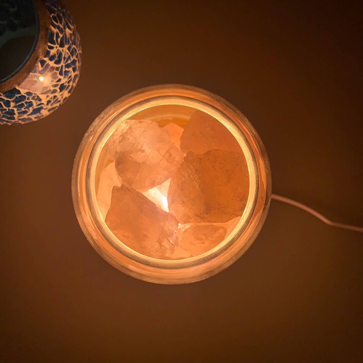 AURORA Crystal Essential Oil Diffuser | Rose Quartz 500g