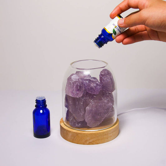 AURORA Crystal Essential Oil Diffuser | Real Amethyst 500g