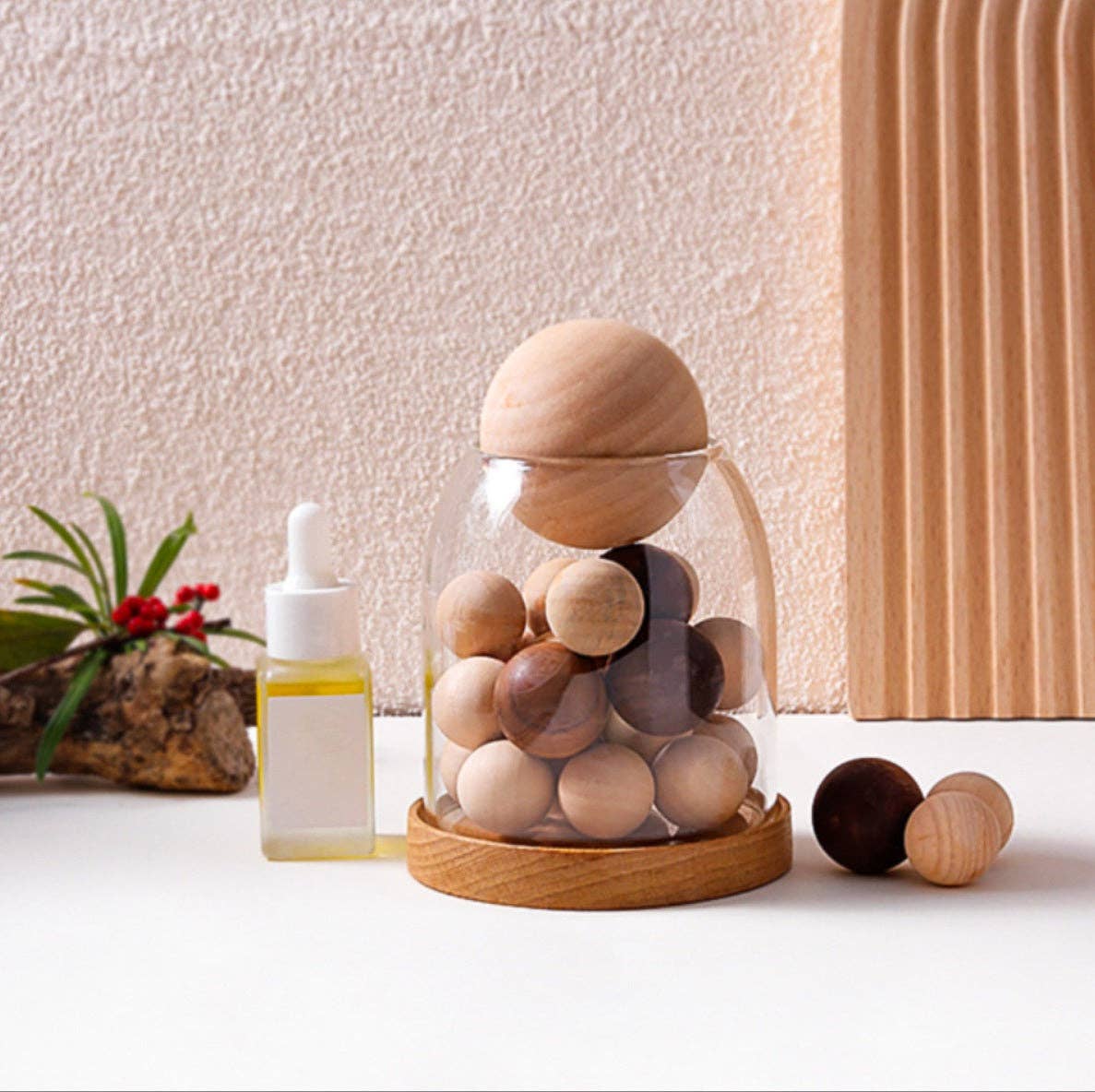 Pearl Wood Essential Oil Diffuser - Natural Wood