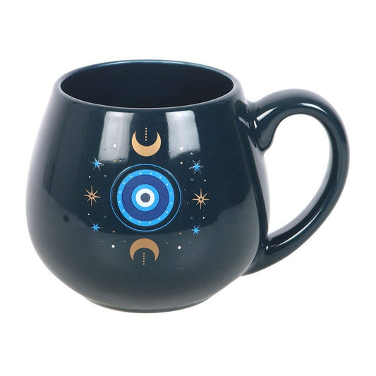All-Seeing Eye Ceramic Mug – Cosmic Blue