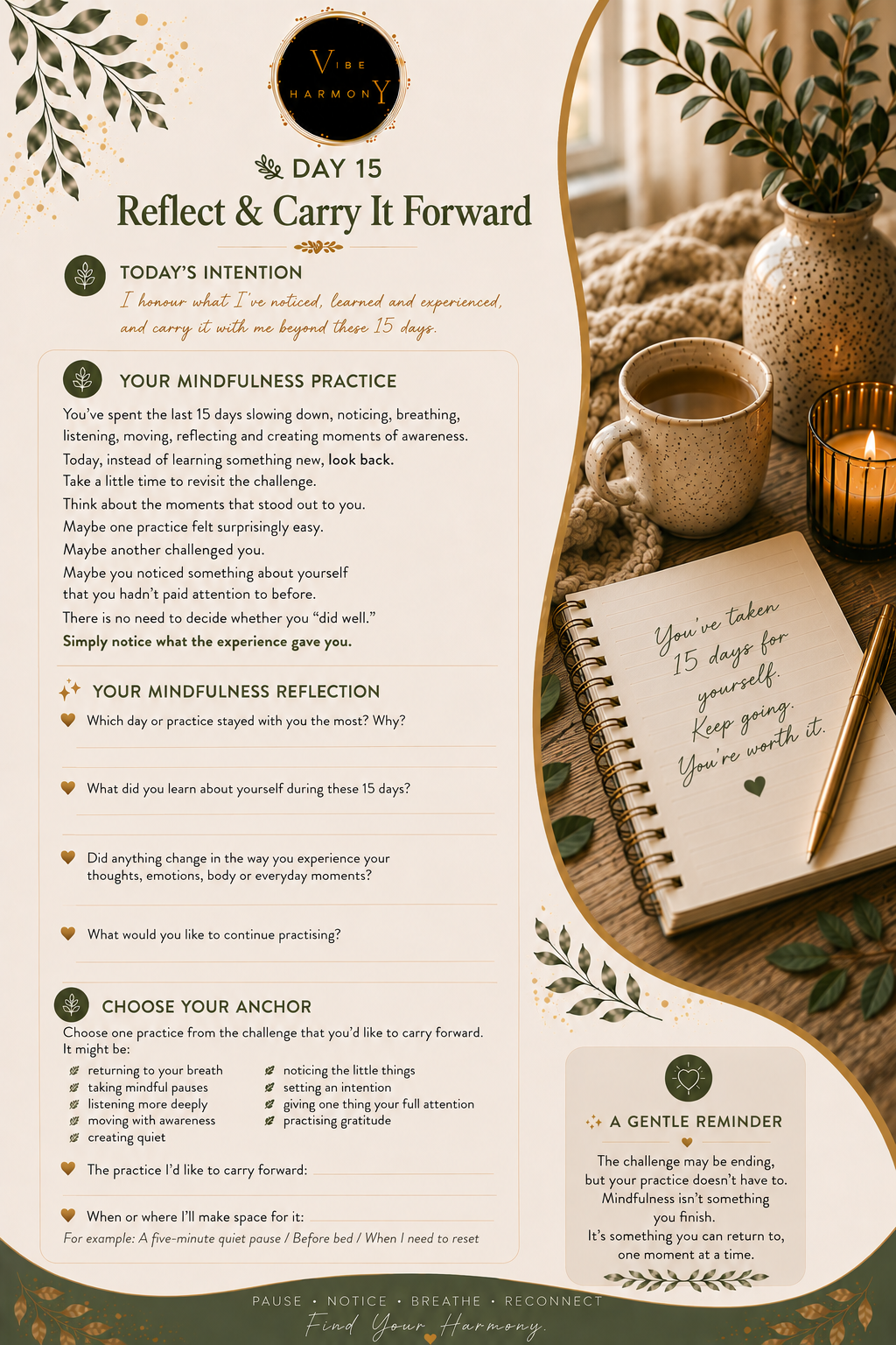 15-Day Mindfulness Challenge Guide