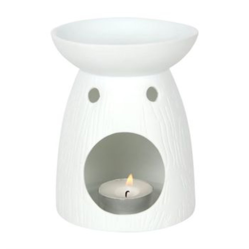 White Ceramic Tree of Life Oil / Wax Melt Burner