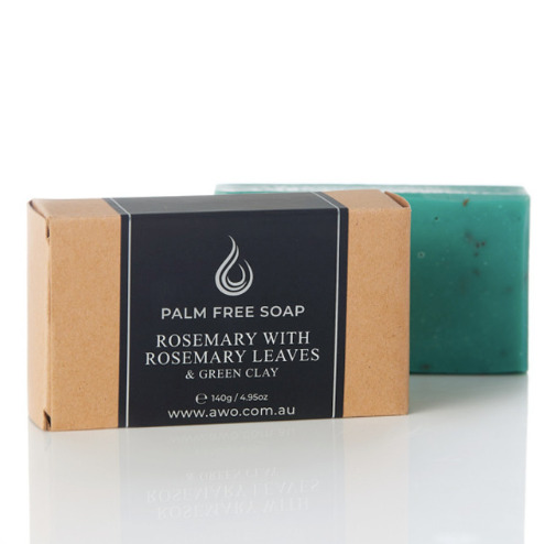 Handmade Rosemary with Rosemary Leaves Soap 140g