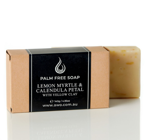 Handmade Lemon Myrtle & Calendula Petal Soap 140g