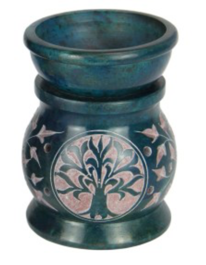 Soapstone Tree of Life Oil / Wax Melt Burner