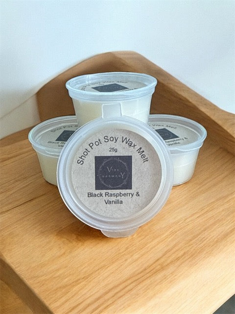 Hand-Poured Soy Wax Melt Shot Pot – 25g
