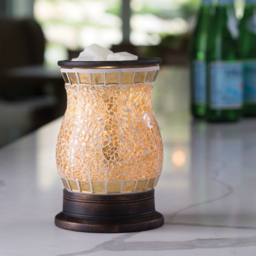 Gilded Glass Illumination Electric Warmer
