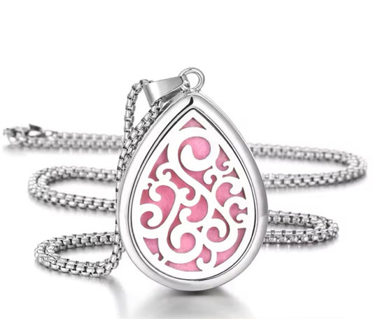 Teardrop Pendant Essential Oil Necklace