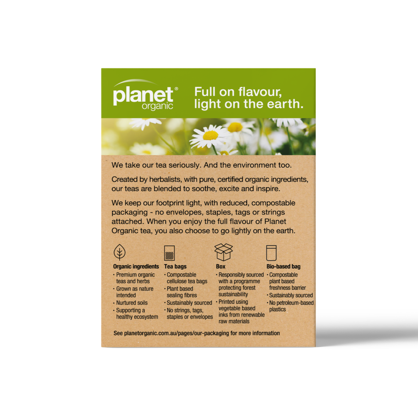 Planet Organic Calming Tea Bags - 25 Herbal Bags