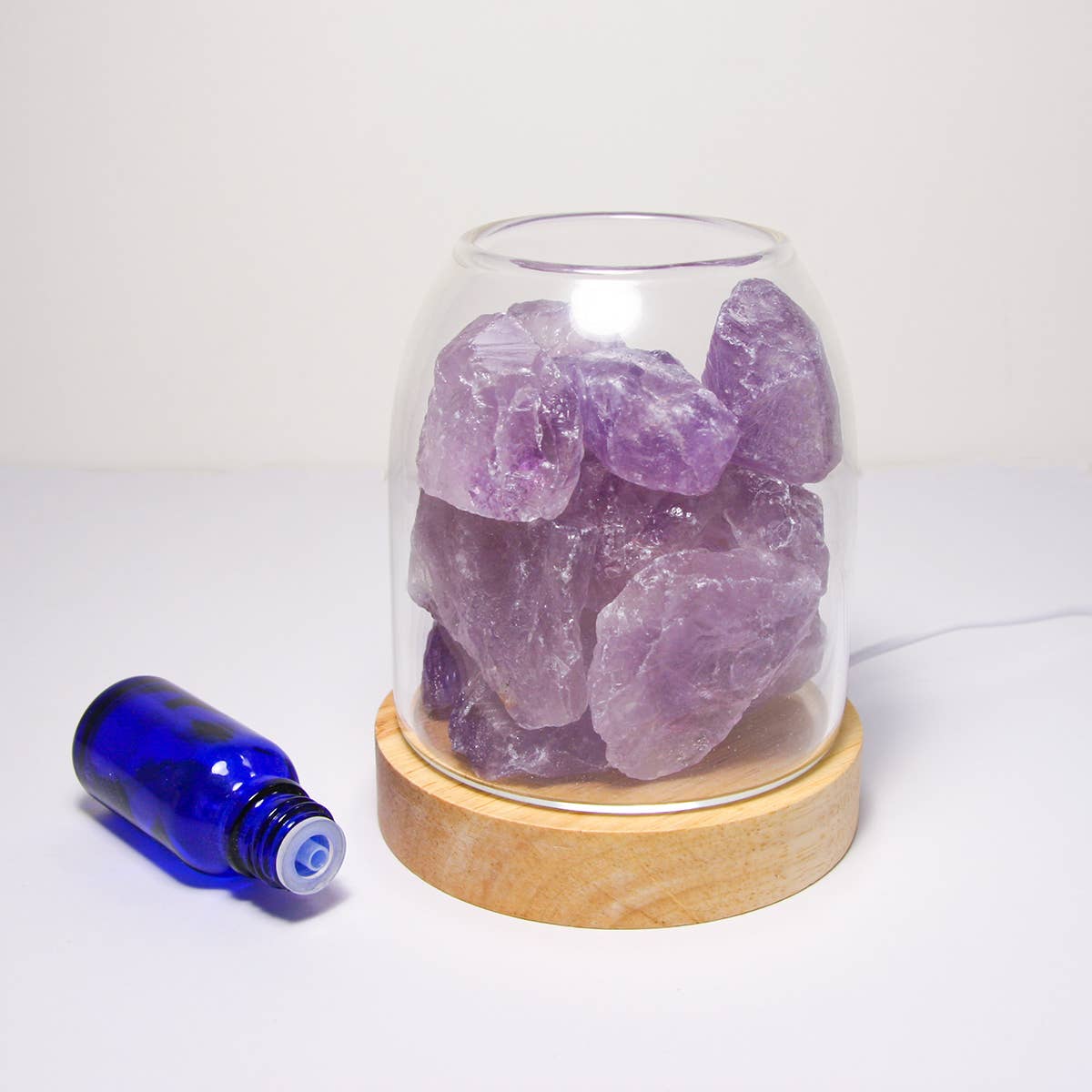 AURORA Crystal Essential Oil Diffuser | Real Amethyst 500g