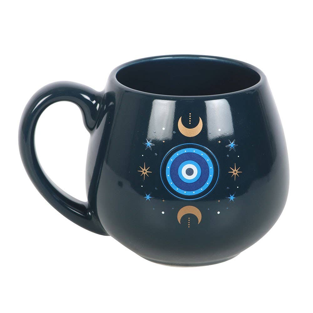All-Seeing Eye Ceramic Mug – Cosmic Blue