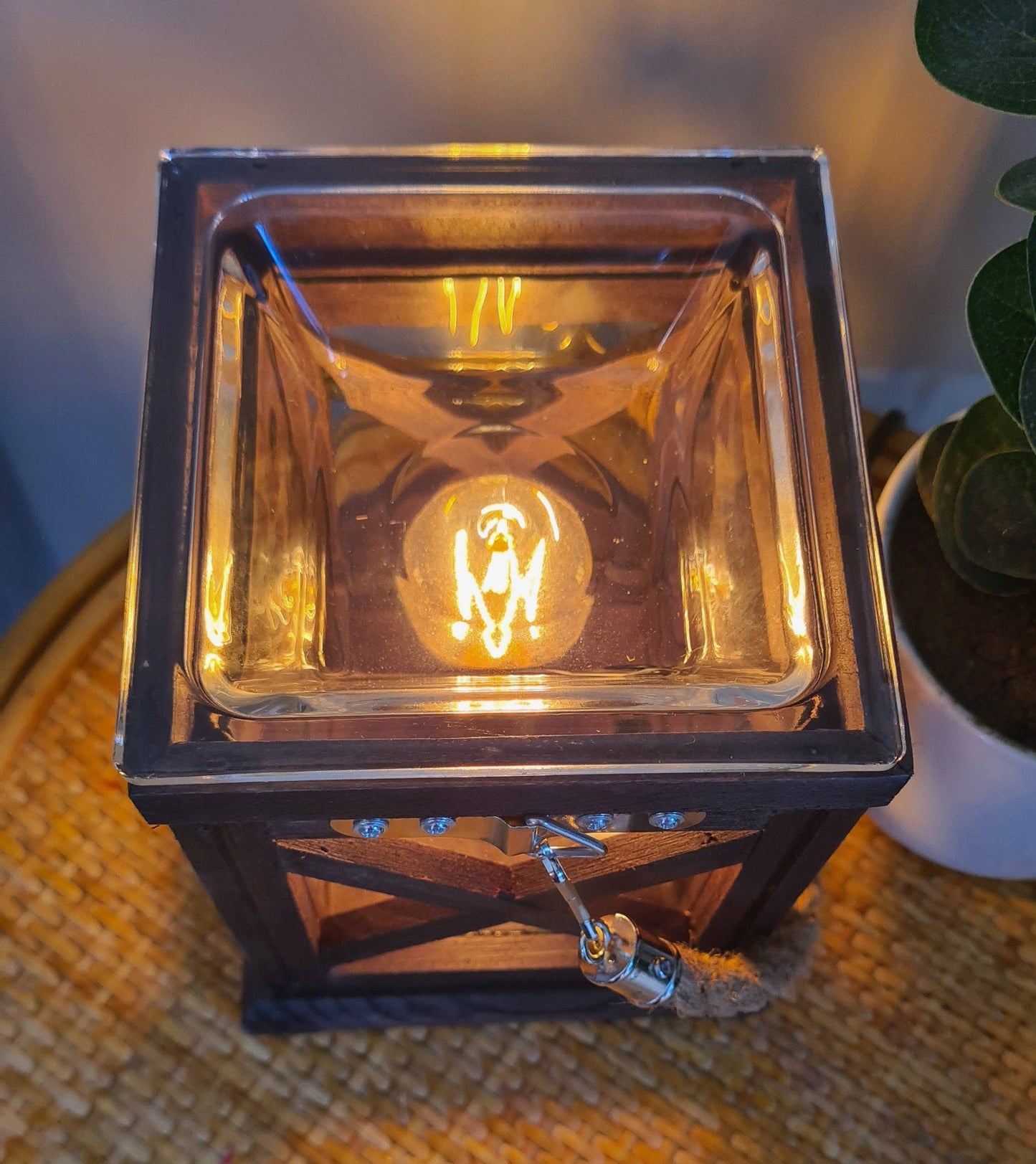 Walnut & Rope Vintage Bulb Illumination Warmer