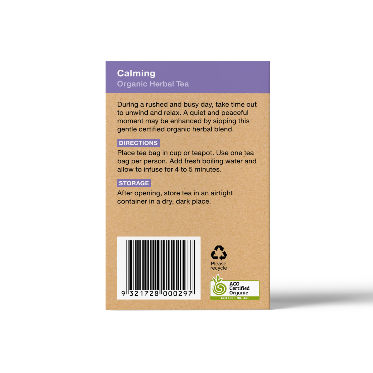 Planet Organic Calming Tea Bags - 25 Herbal Bags