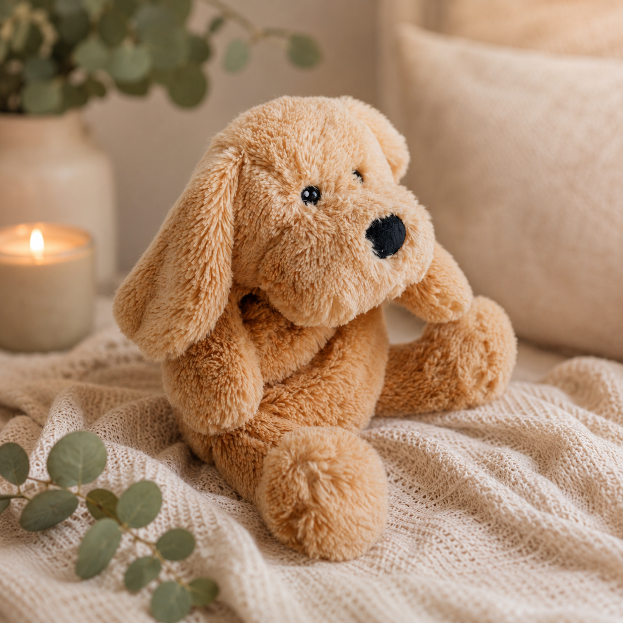 Charlie The Weighted Puppy Dog Toy