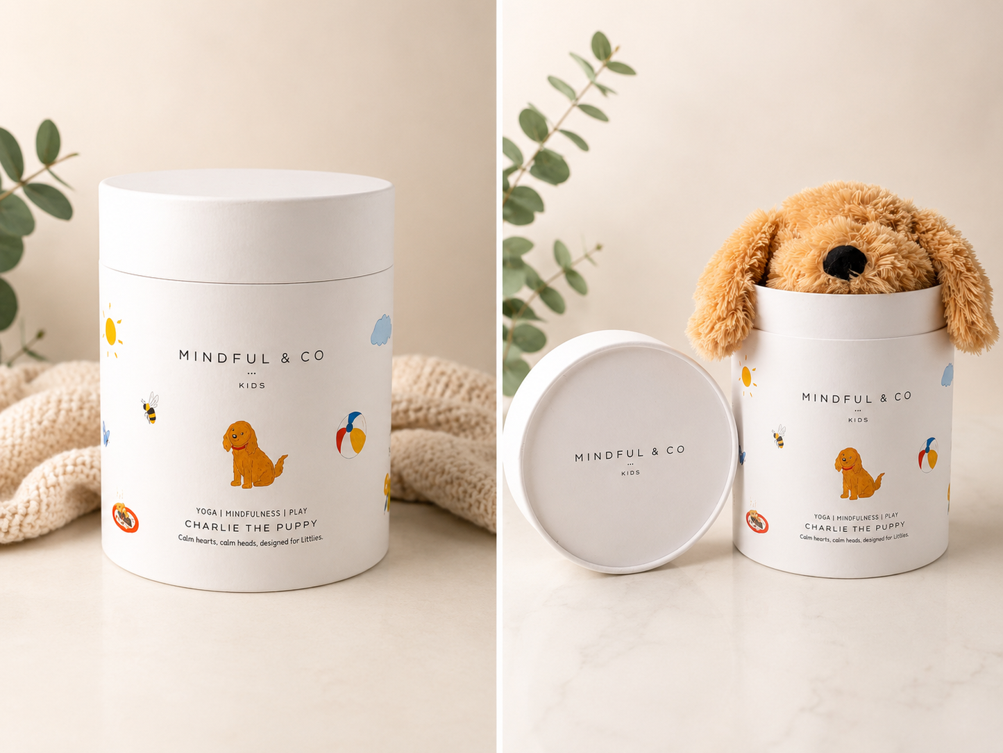 Charlie The Weighted Puppy Dog Toy