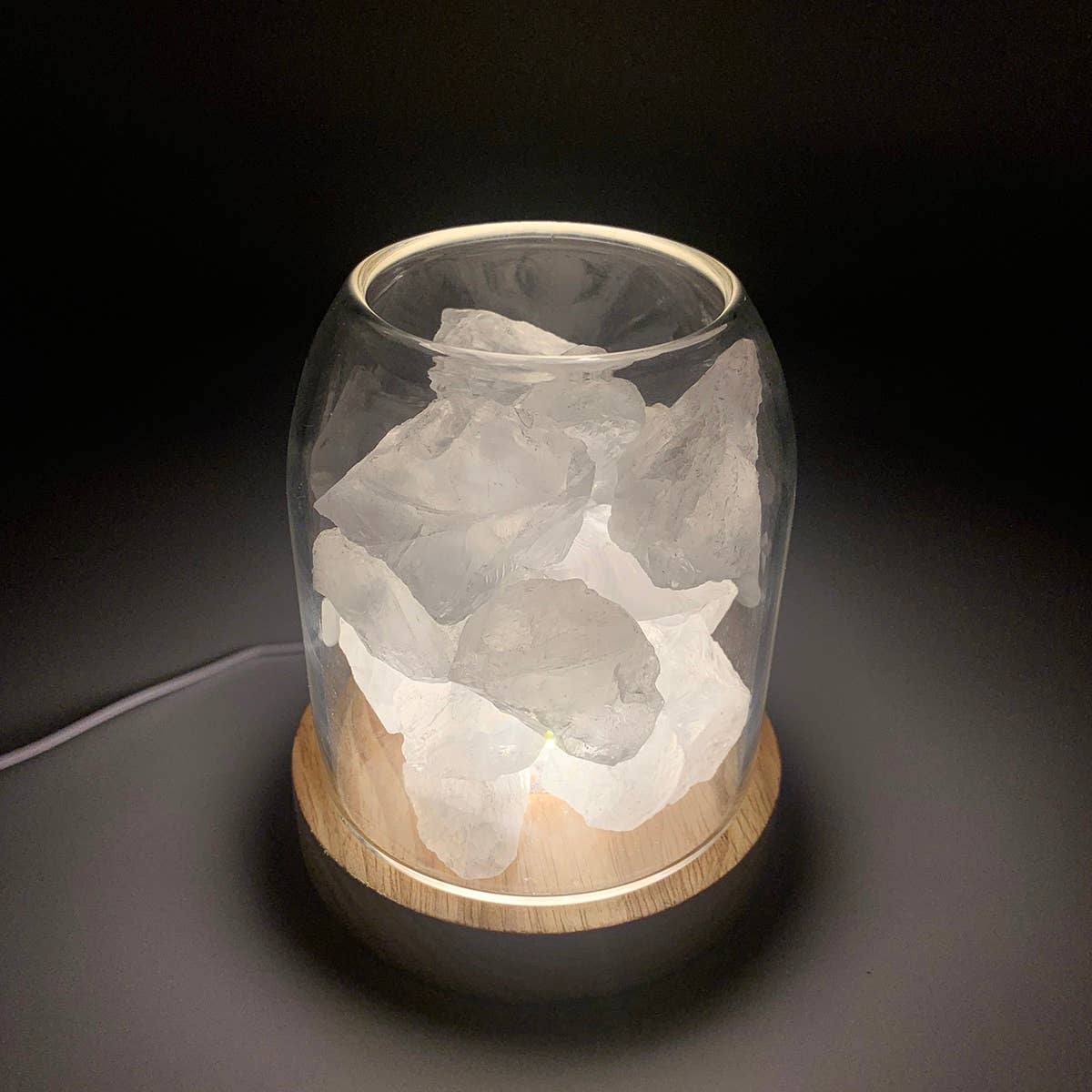 AURORA Crystal Essential Oil Diffuser | Clear Quartz 500g