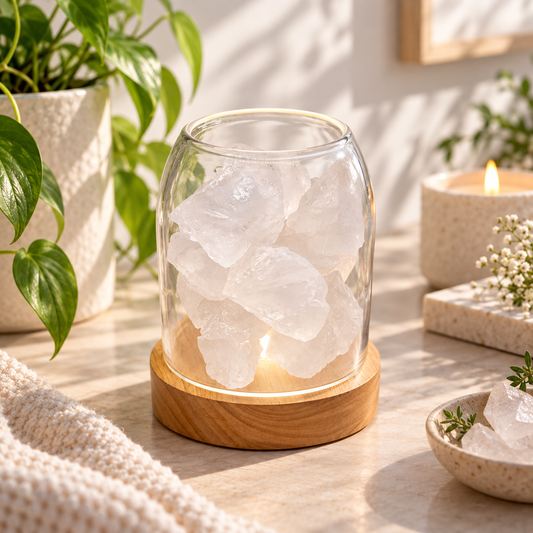 AURORA Crystal Essential Oil Diffuser | Clear Quartz 500g