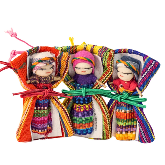 Guatemalan Worry Doll in a Bag