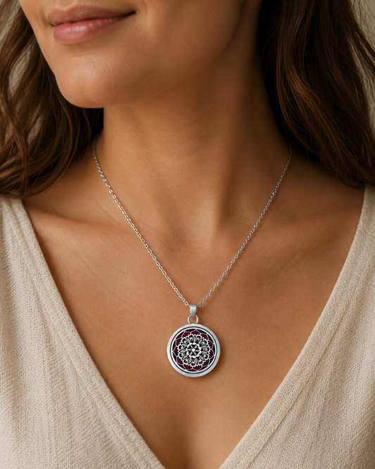 Stainless Steel Lotus Pendant Essential Oil Necklace