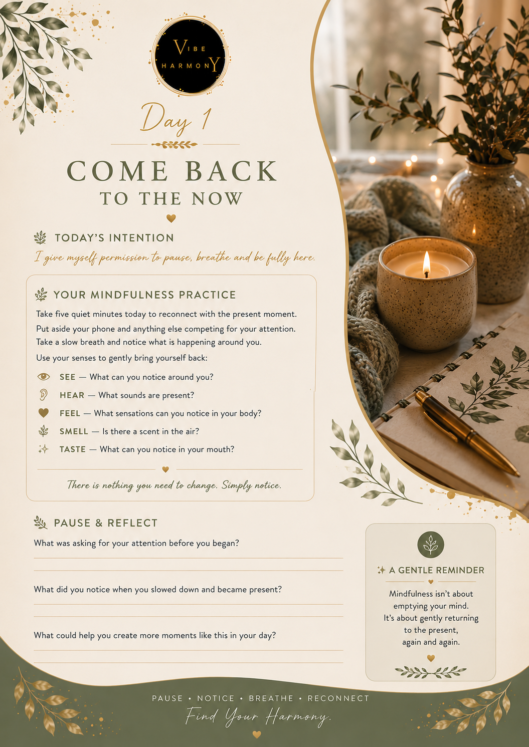 15-Day Mindfulness Challenge Guide