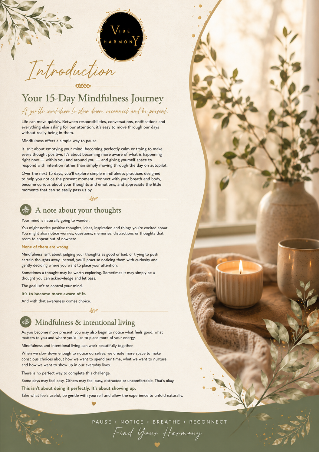 15-Day Mindfulness Challenge Guide