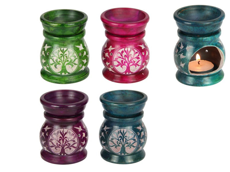 Soapstone Tree of Life Oil / Wax Melt Burner