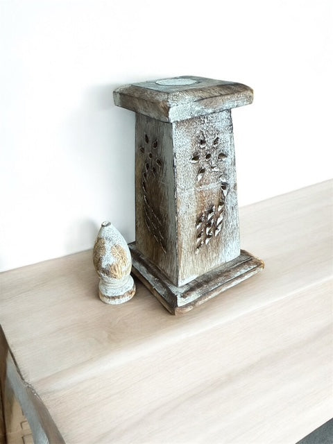 Wooden Incense Cone Tower - Perfectly Imperfect