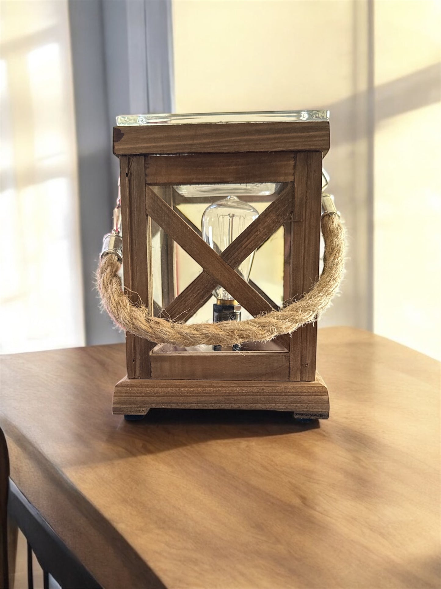 Walnut & Rope Vintage Bulb Illumination Warmer