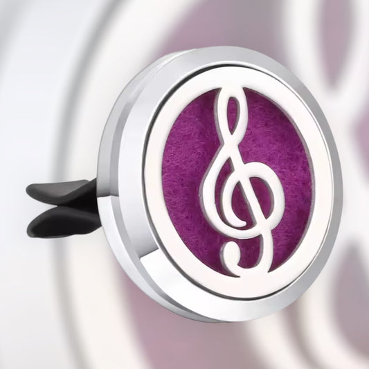 Music Note Stainless Steel Essential Oil Car Diffuser
