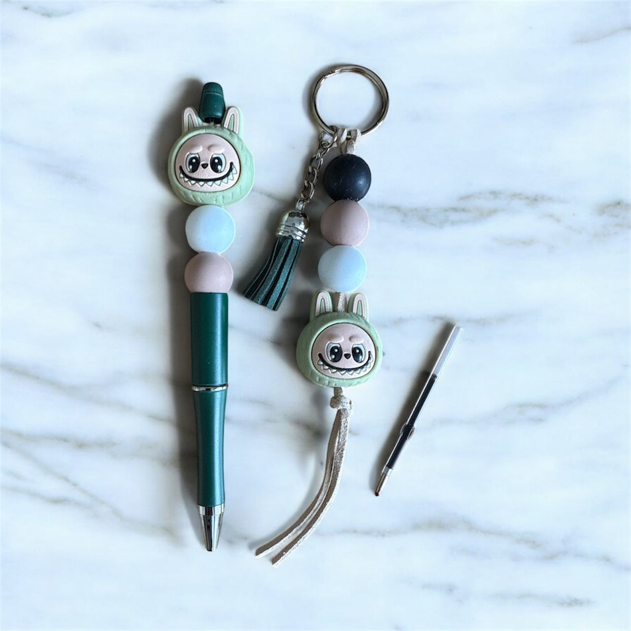 Monster Rabbit Pen & Keyring Gift Set