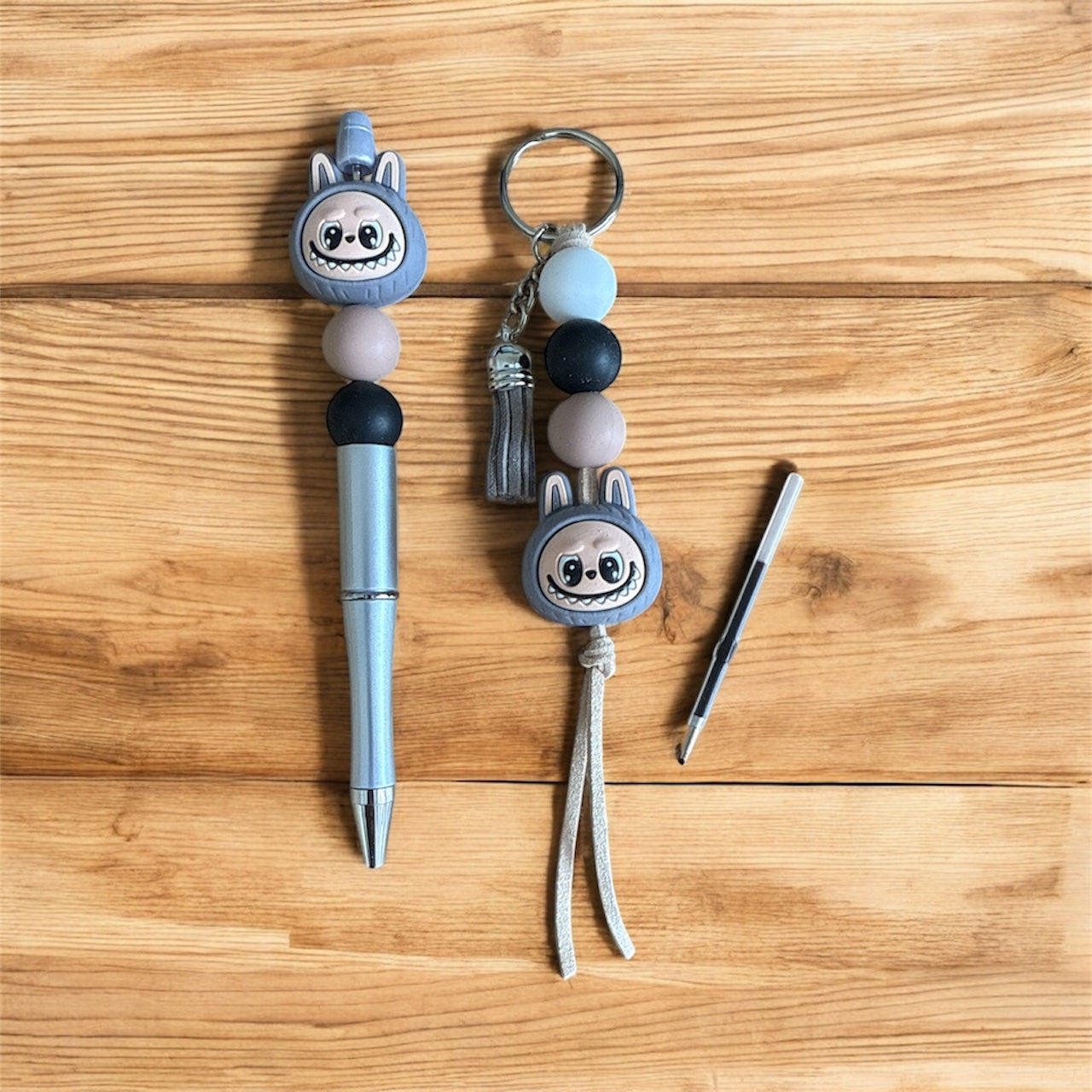 Monster Rabbit Pen & Keyring Gift Set