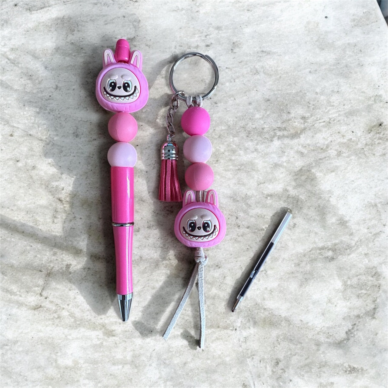 Monster Rabbit Pen & Keyring Gift Set