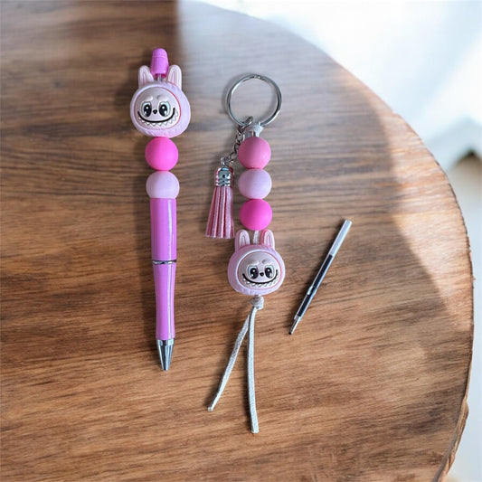 Monster Rabbit Pen & Keyring Gift Set