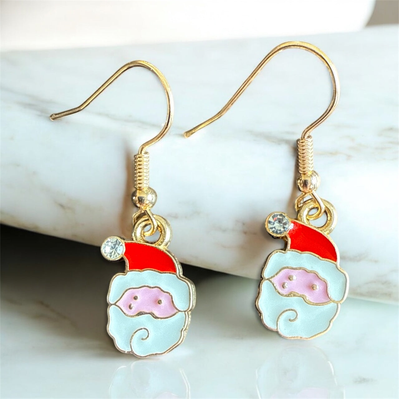 Santa Christmas Earrings