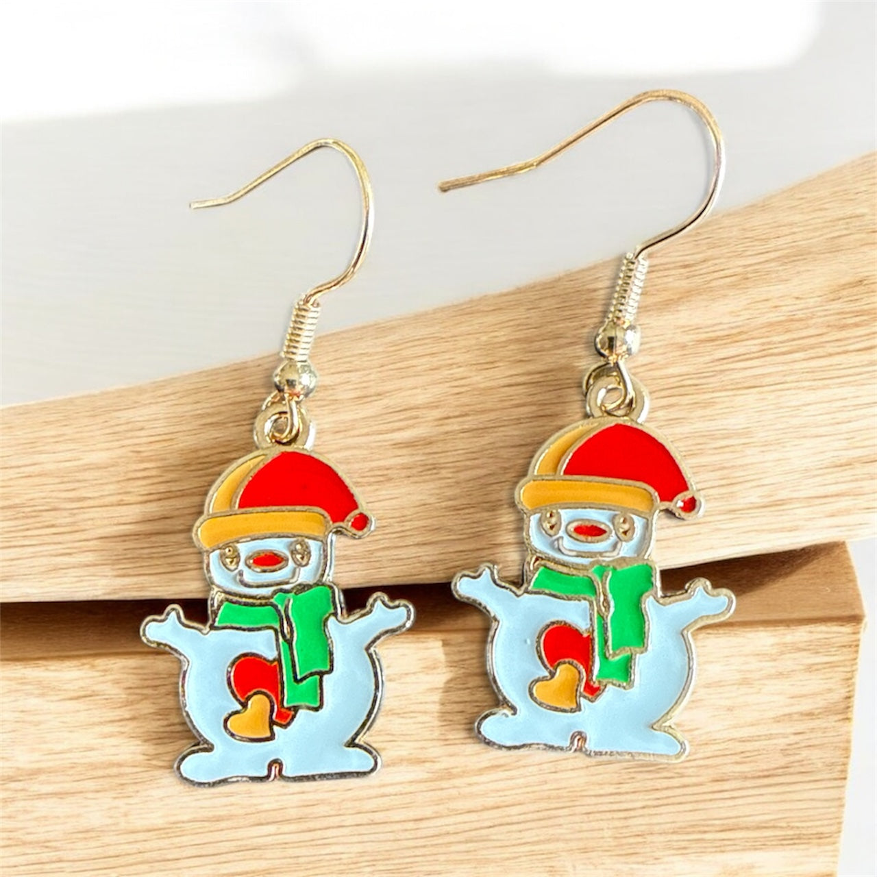 Christmas Snowman Earrings