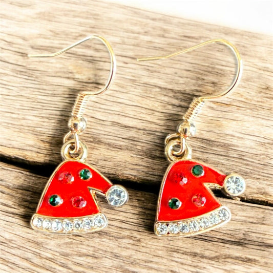 Christmas Hat Earrings