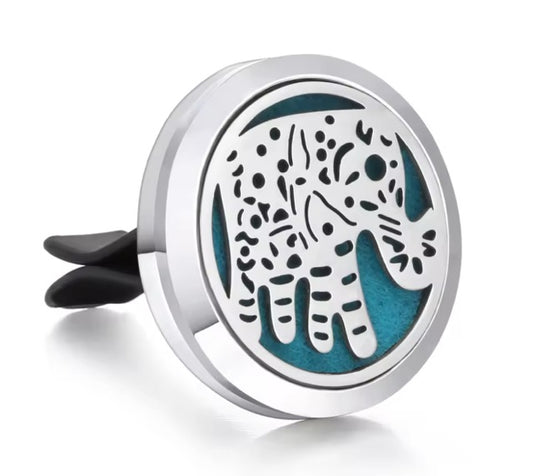 Elephant Stainless Steel Essential Oil Car Diffuser