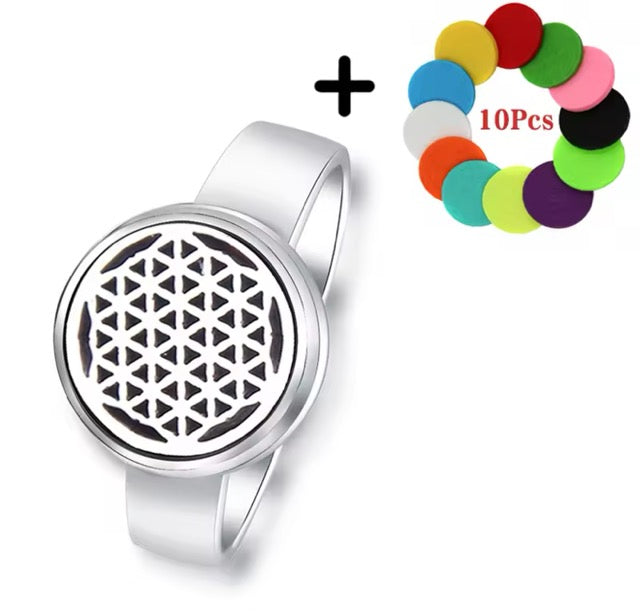 Adjustable Essential Oil Stainless Steel Ring