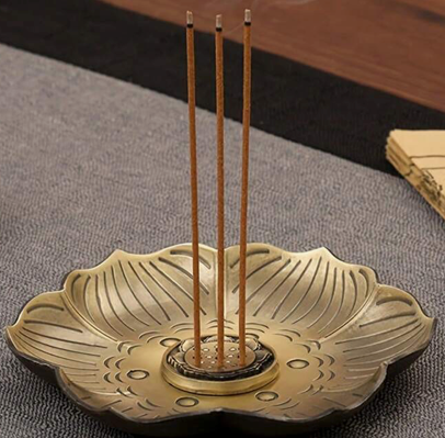 Plum Blossom Metal Incense Holder