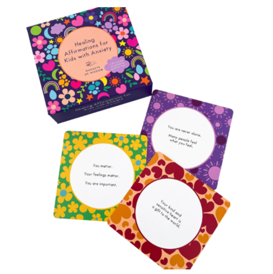 Healing Affirmations for Kids with Anxiety Cards