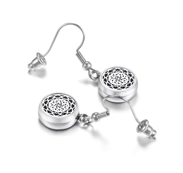 Stainless Steel Aroma Flower Earrings