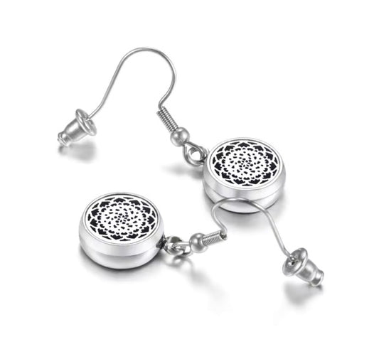 Stainless Steel Aroma Flower Earrings