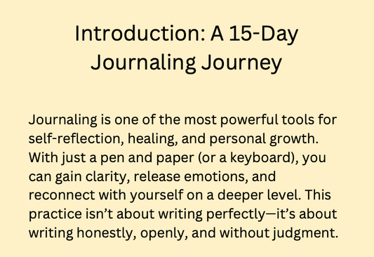15 Day Journaling Challenge - Mini e-book