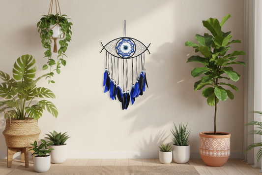 Macrame Evil Eye Dream Catcher