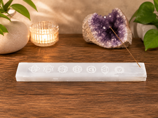 Selenite Chakra Incense Holder