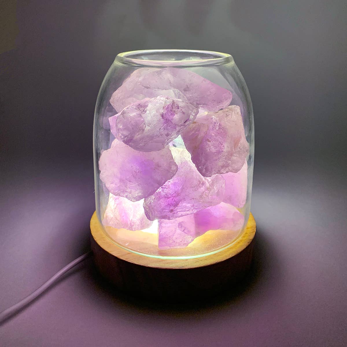 AURORA Crystal Essential Oil Diffuser | Real Amethyst 500g