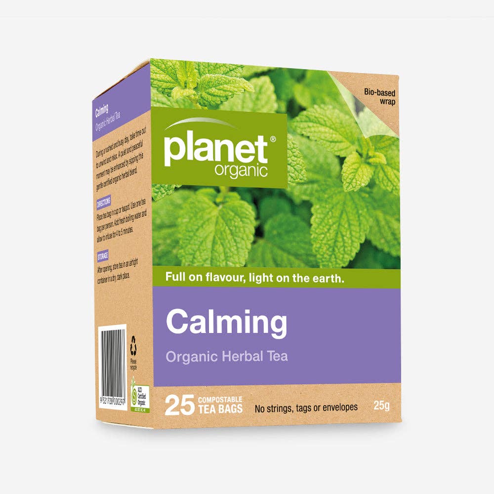Planet Organic Calming Tea Bags - 25 Herbal Bags