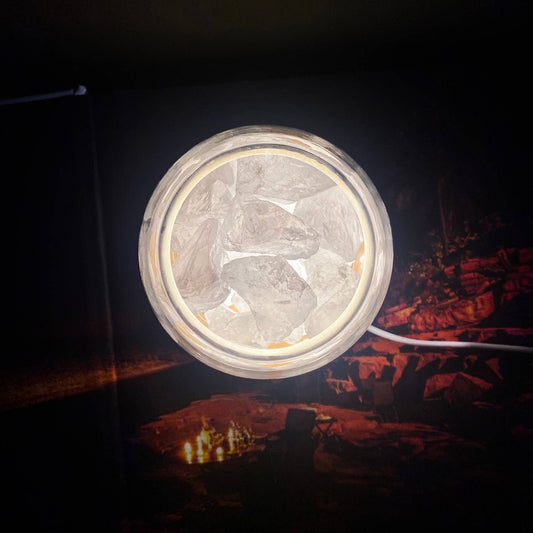 AURORA Crystal Essential Oil Diffuser | Clear Quartz 500g
