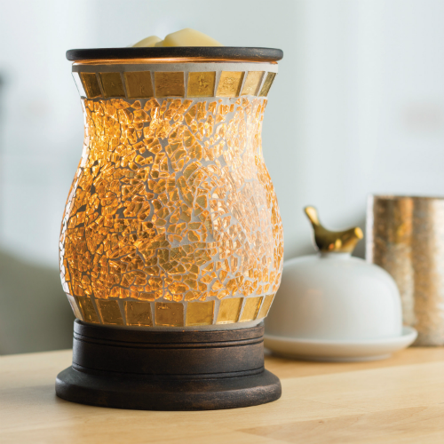 Gilded Glass Illumination Electric Warmer