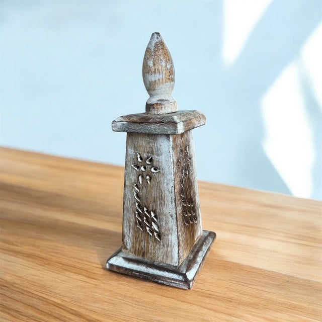 Wooden Incense Cone Tower - Perfectly Imperfect